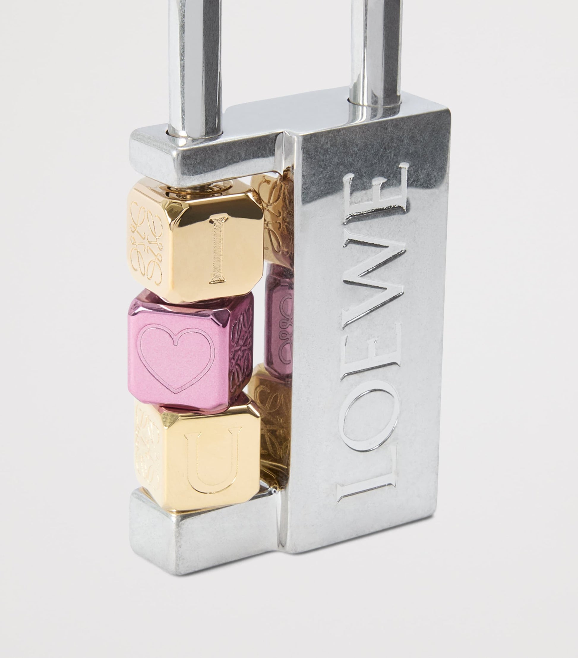 Silver Padlock Charm
