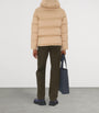 Beige Detachable-Sleeve Puffer Jacket