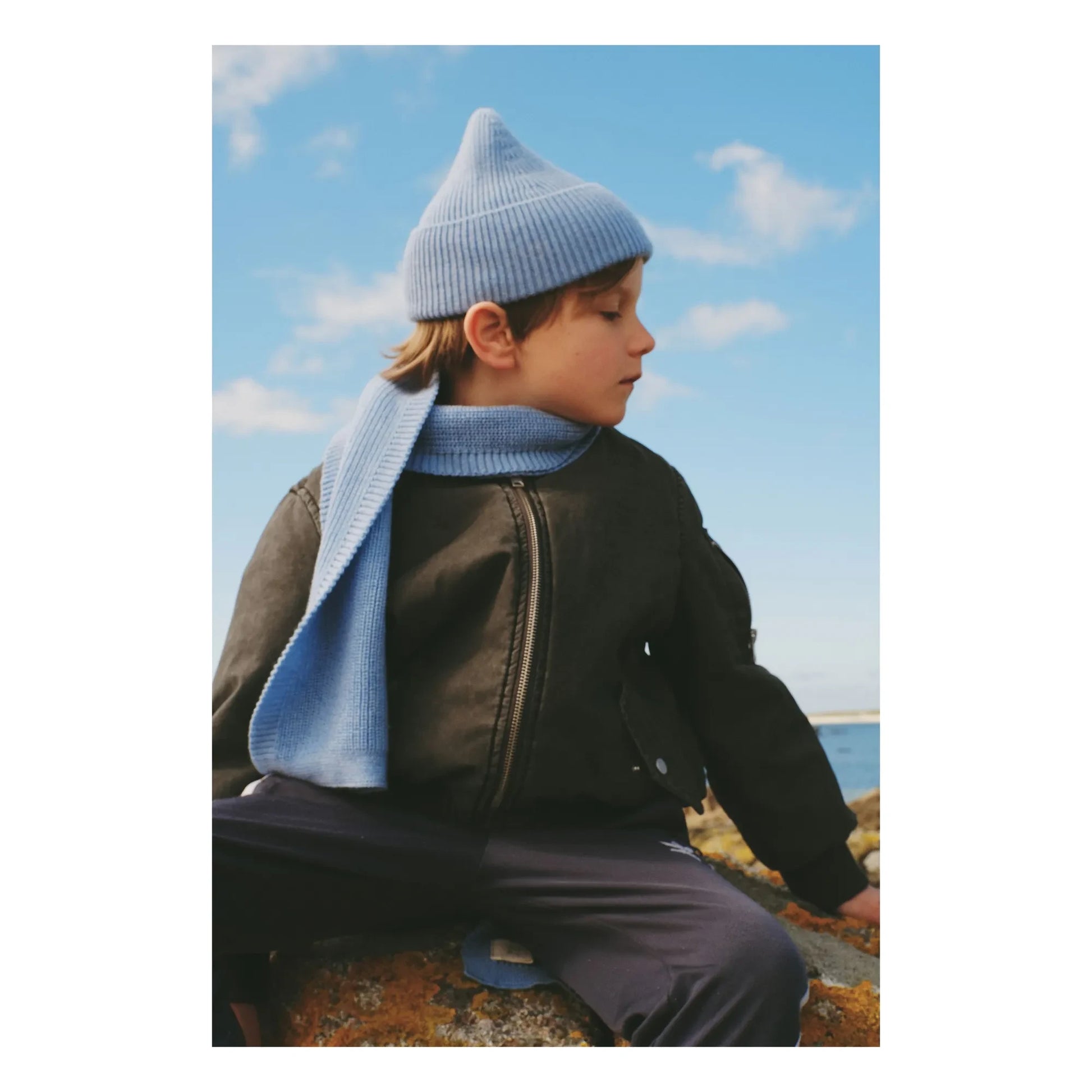 Hvid - Fonzie cap Merino wool | Light Blue