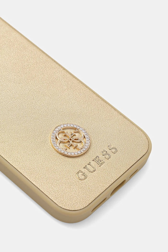 İmitasyon deri Guess telefon kılıfı iPhone 15 Pro