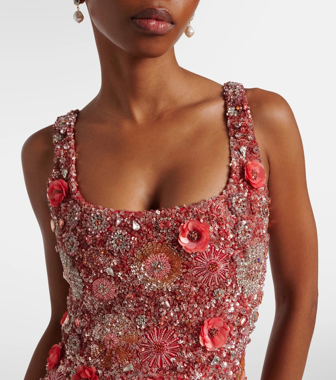 Rachel Gilbert - Francesca embellished floral gown
