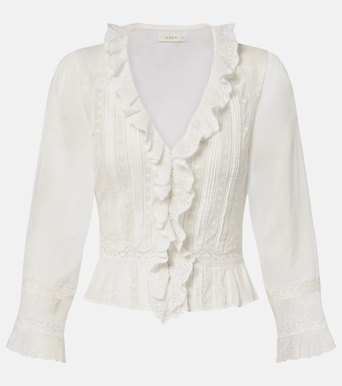 Dôen - Eldoris ruffled cotton blouse