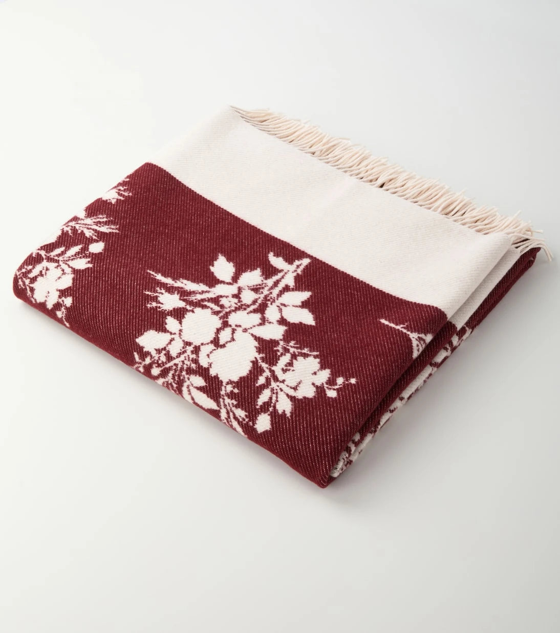 Erdem - Floral jacquard wool-blend blanket