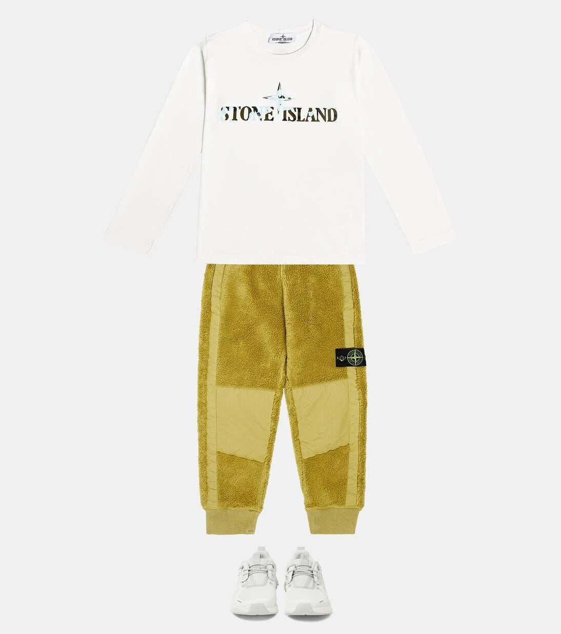 Stone Island Junior - Cotton-blend sweatpants