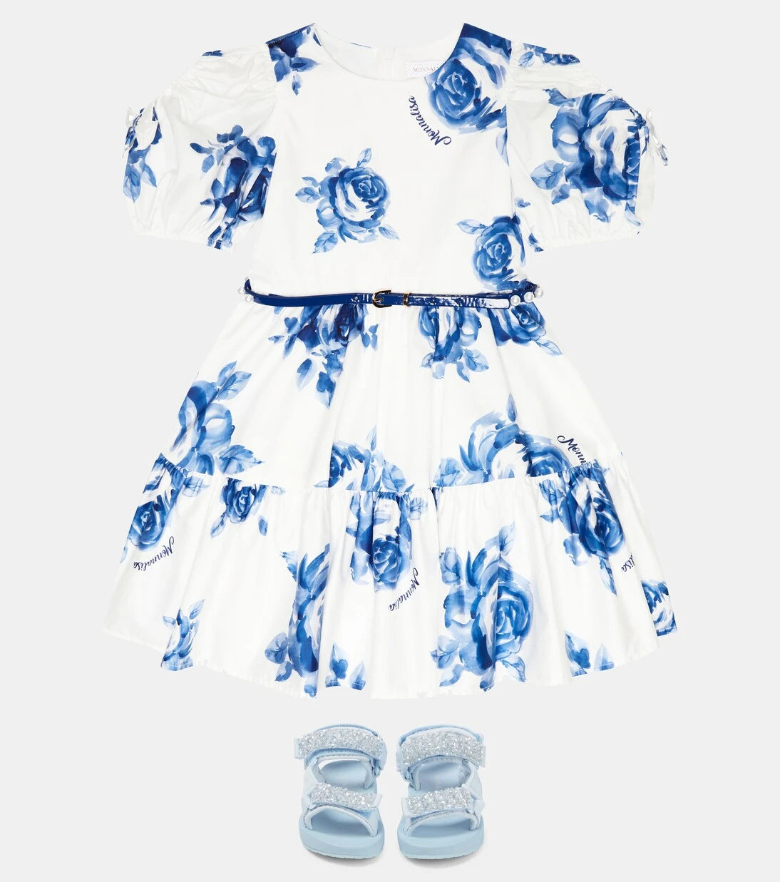 Monnalisa - Adele floral cotton dress