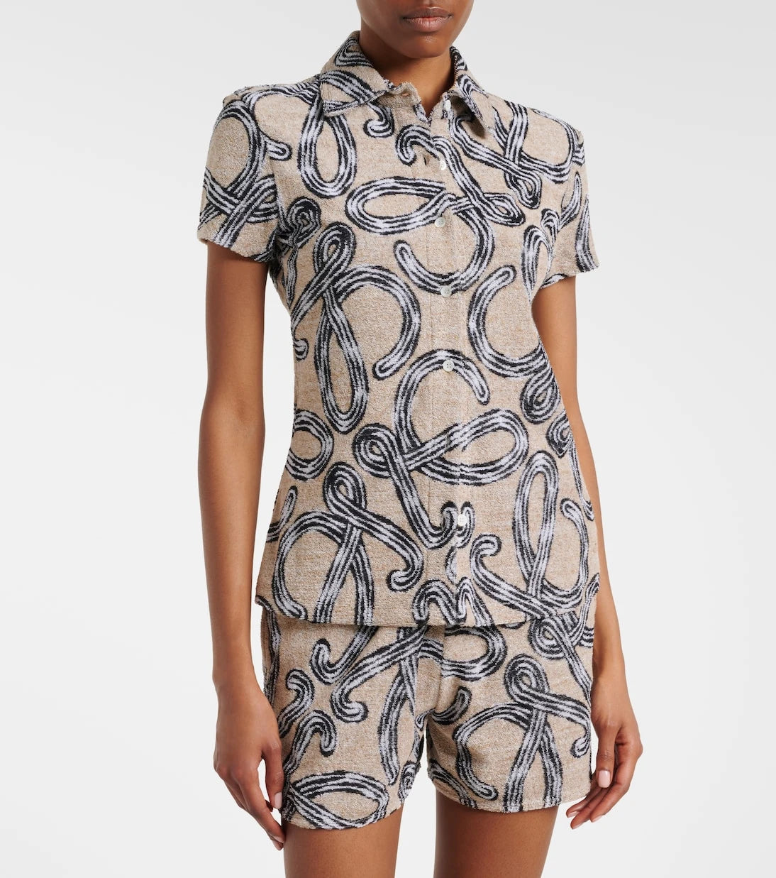 Loewe - Paula's Ibiza Anagram cotton-blend shirt
