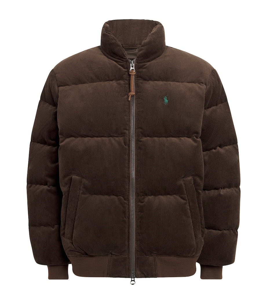 Polo Ralph Lauren Brown Cotton Corduroy Puffer Jacket