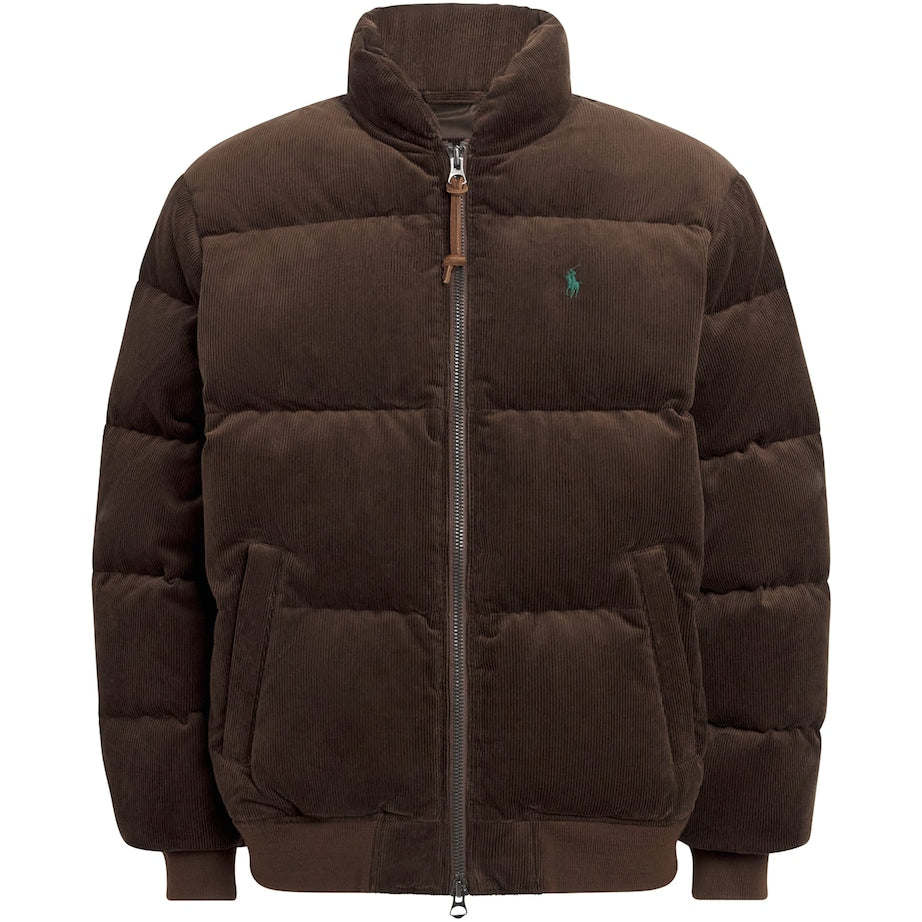 Polo Ralph Lauren Brown Cotton Corduroy Puffer Jacket