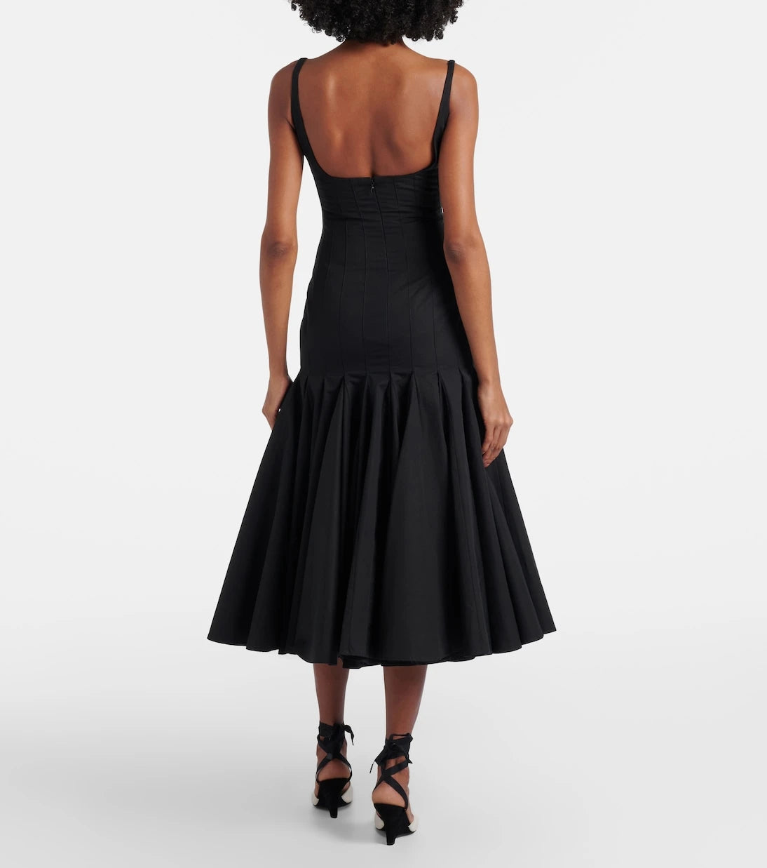Jacquemus - Agave cotton poplin midi dress