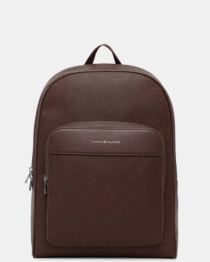 Tommy Hilfiger erkek suni deri şehir sırt çantası