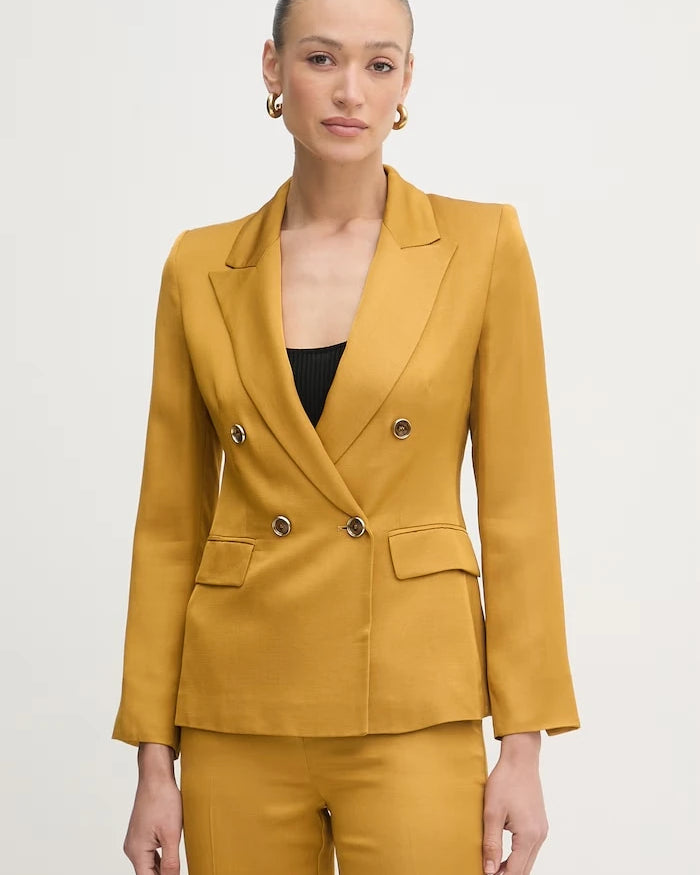 Marella Çift Düğmeli Kadın Viskon Blazer CHARME
