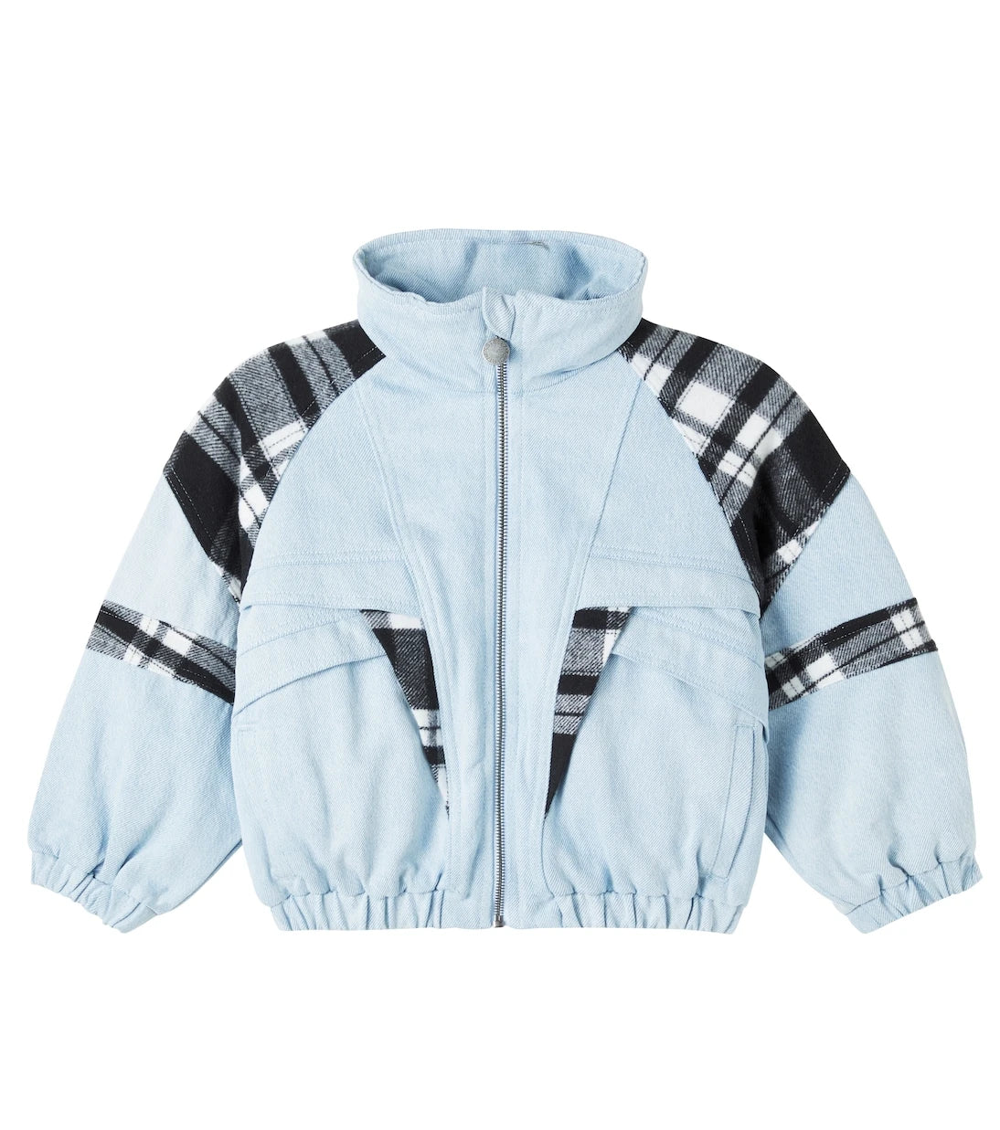 Stella McCartney Kids - Checked denim jacket