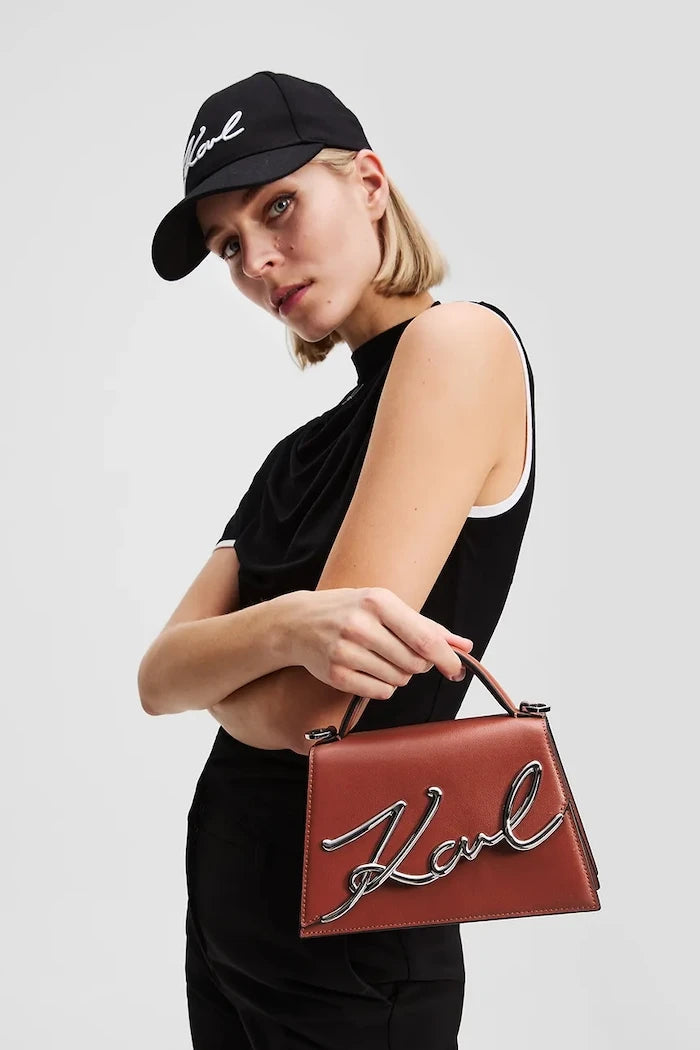 Karl Lagerfeld kadın deri crossbody çanta K/SIGNATURE