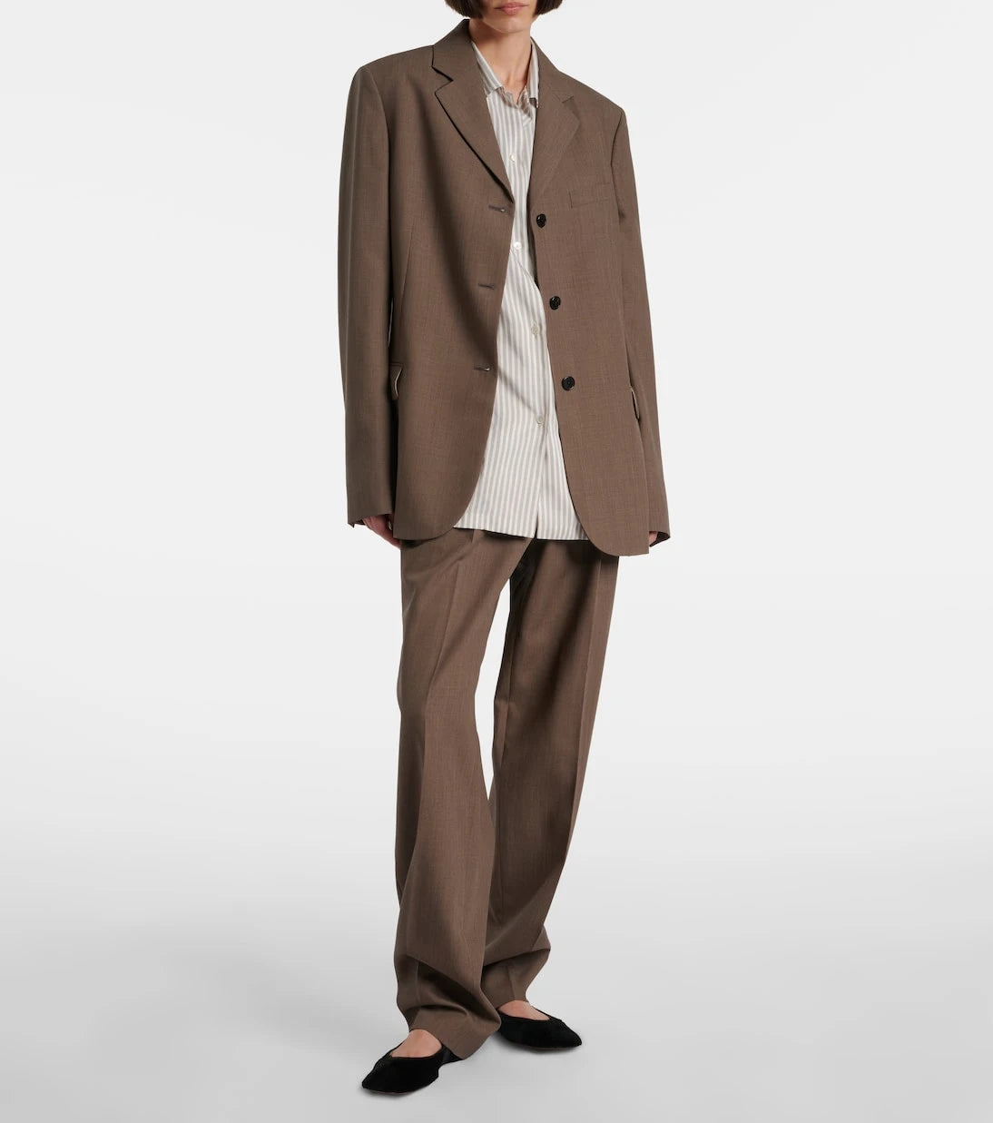 The Row - Bryce wool and silk straight pants