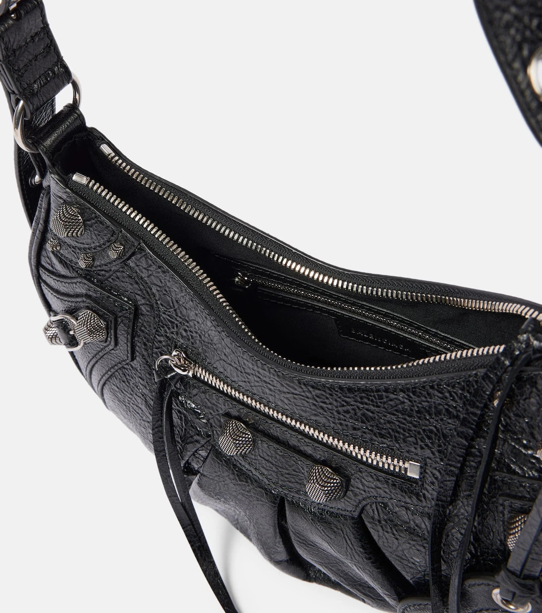 Balenciaga - حقيبة كتف Le Cagole صغيرة من الجلد