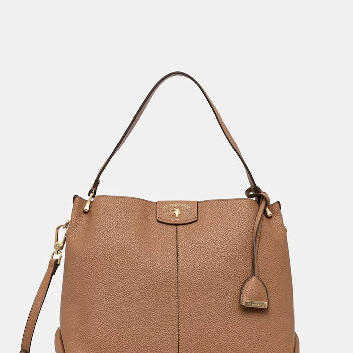 U.S. Polo Assn. ROYAL STEWART suni deri kadın crossbody çanta