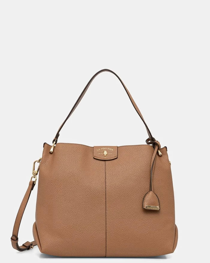 U.S. Polo Assn. ROYAL STEWART suni deri kadın crossbody çanta