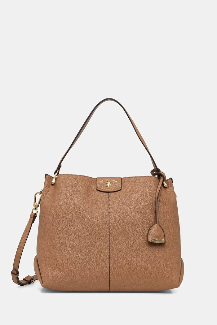 U.S. Polo Assn. ROYAL STEWART suni deri kadın crossbody çanta