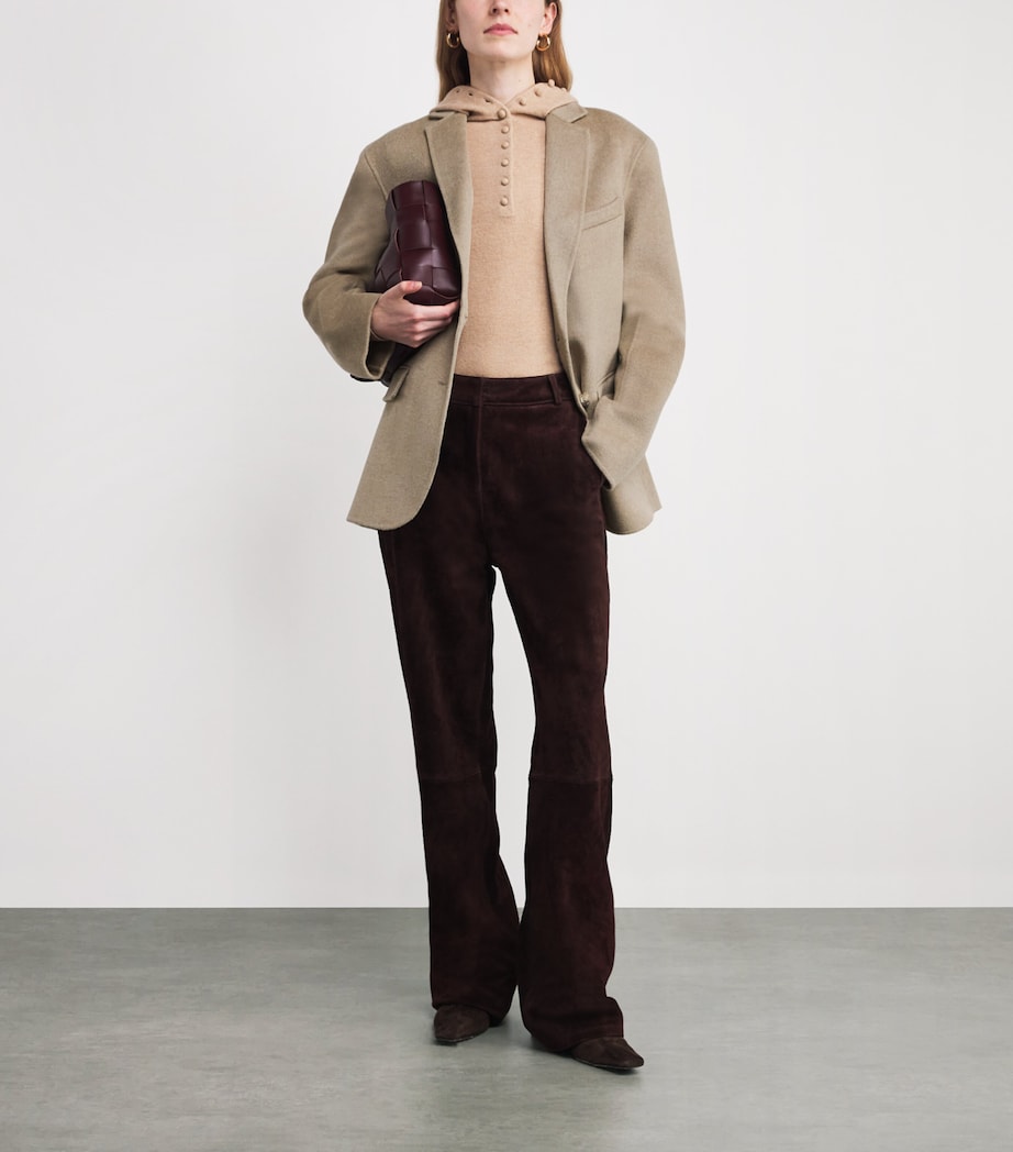 Beige Wool-Cashmere Quinn Blazer