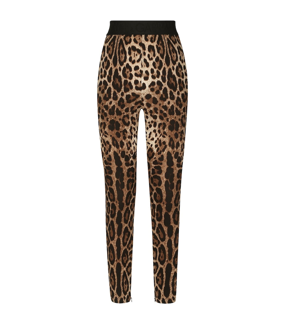 Dolce & Gabbana Multi Leopard-Print Leggings