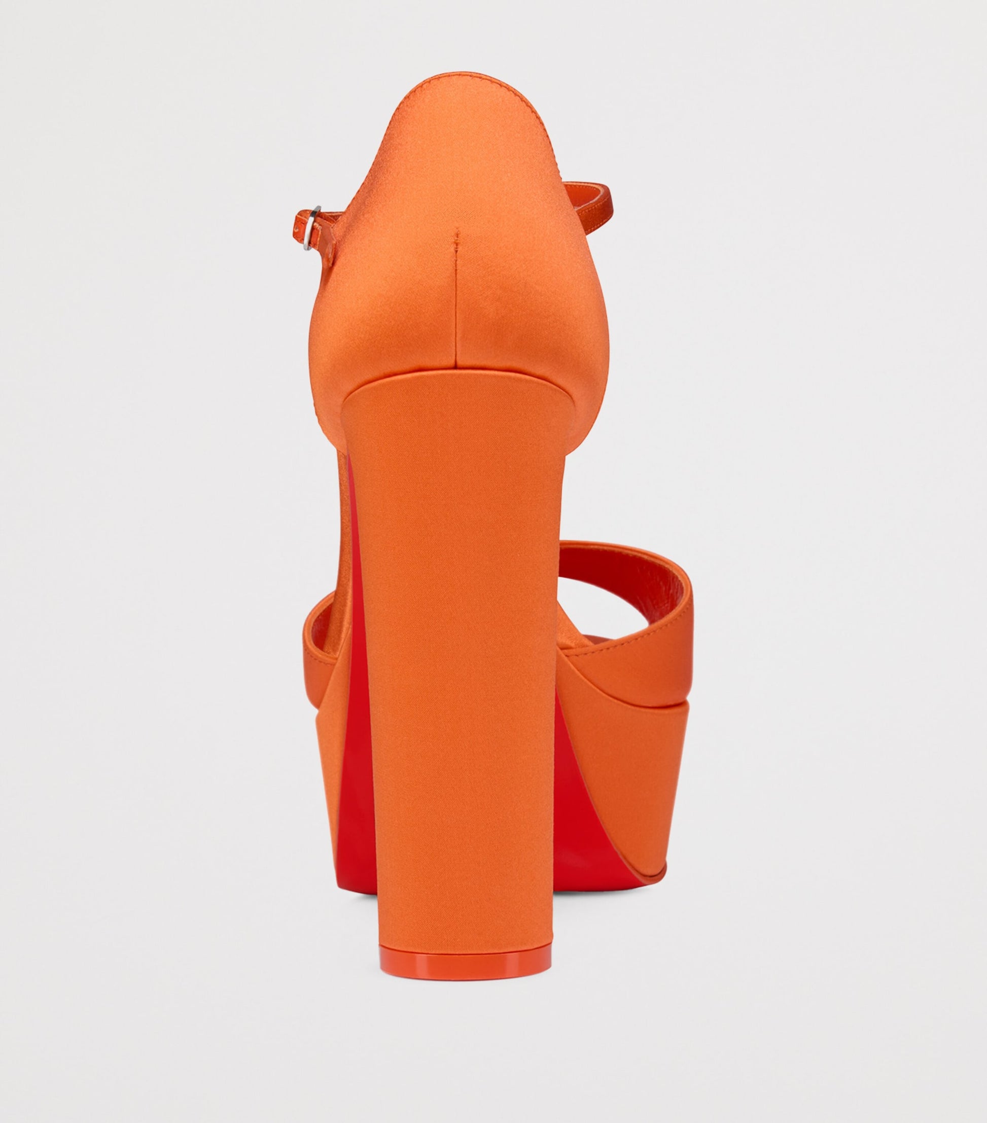 Christian Louboutin Red Sandaloo Silk Platform Sandals 130