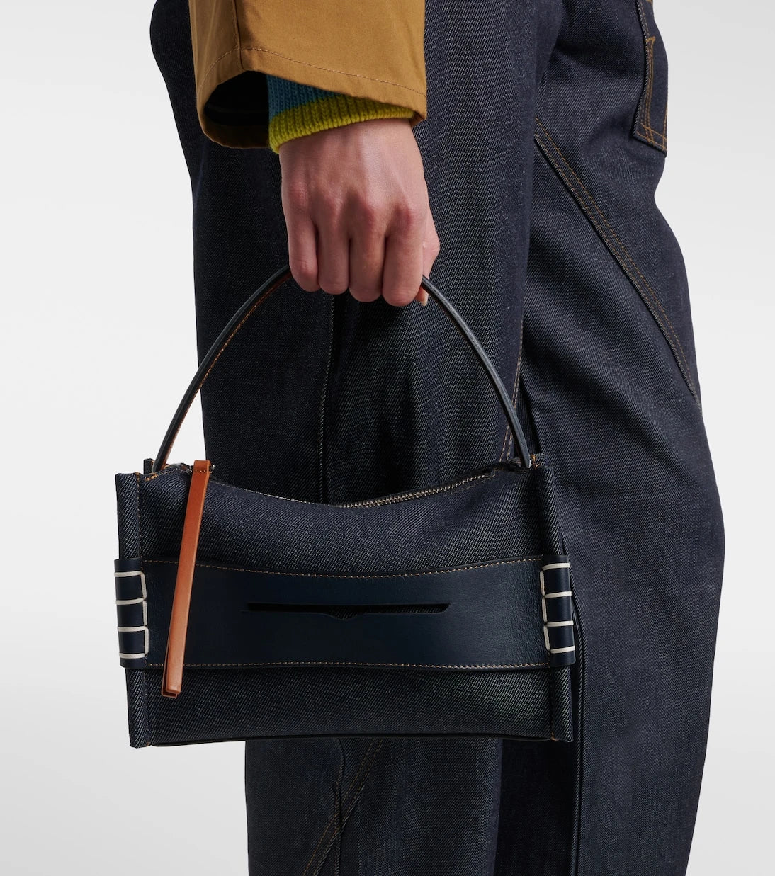 JW Anderson - Loafer Small denim shoulder bag
