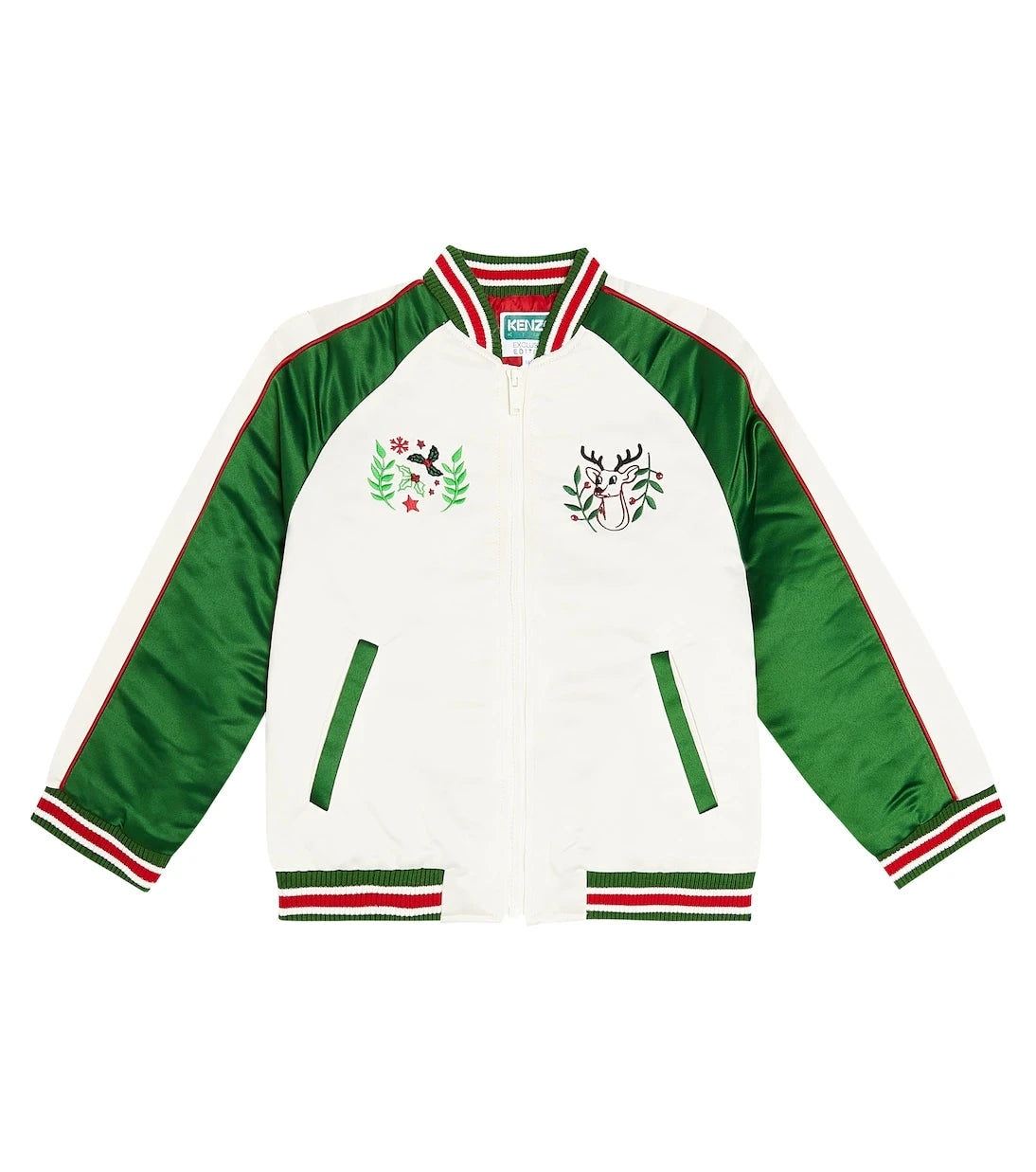 Kenzo Kids - Embroidered varsity jacket
