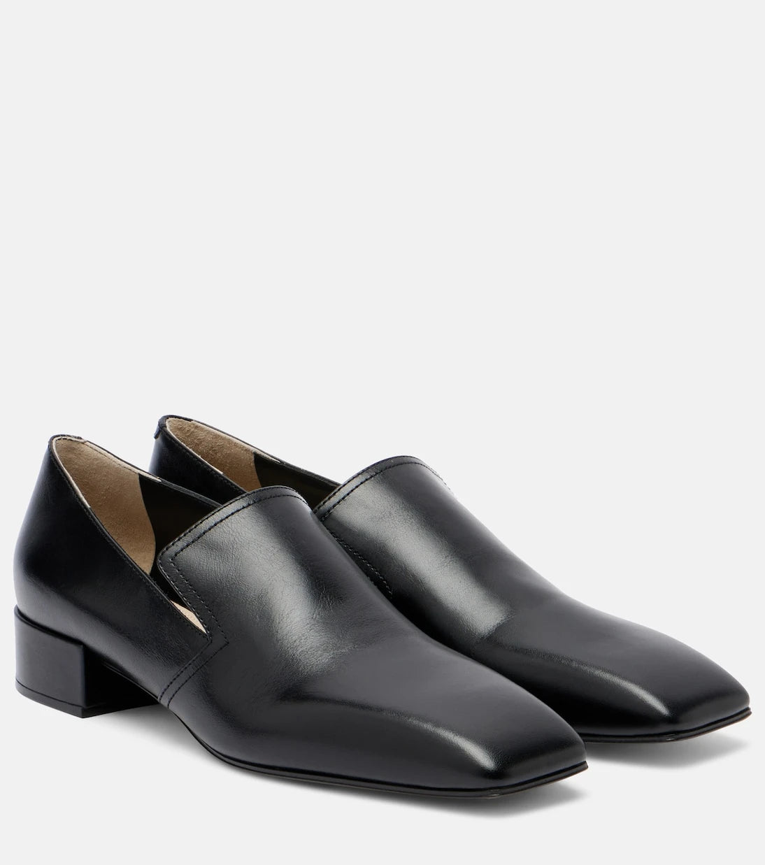 Christen - Classic Square leather loafers