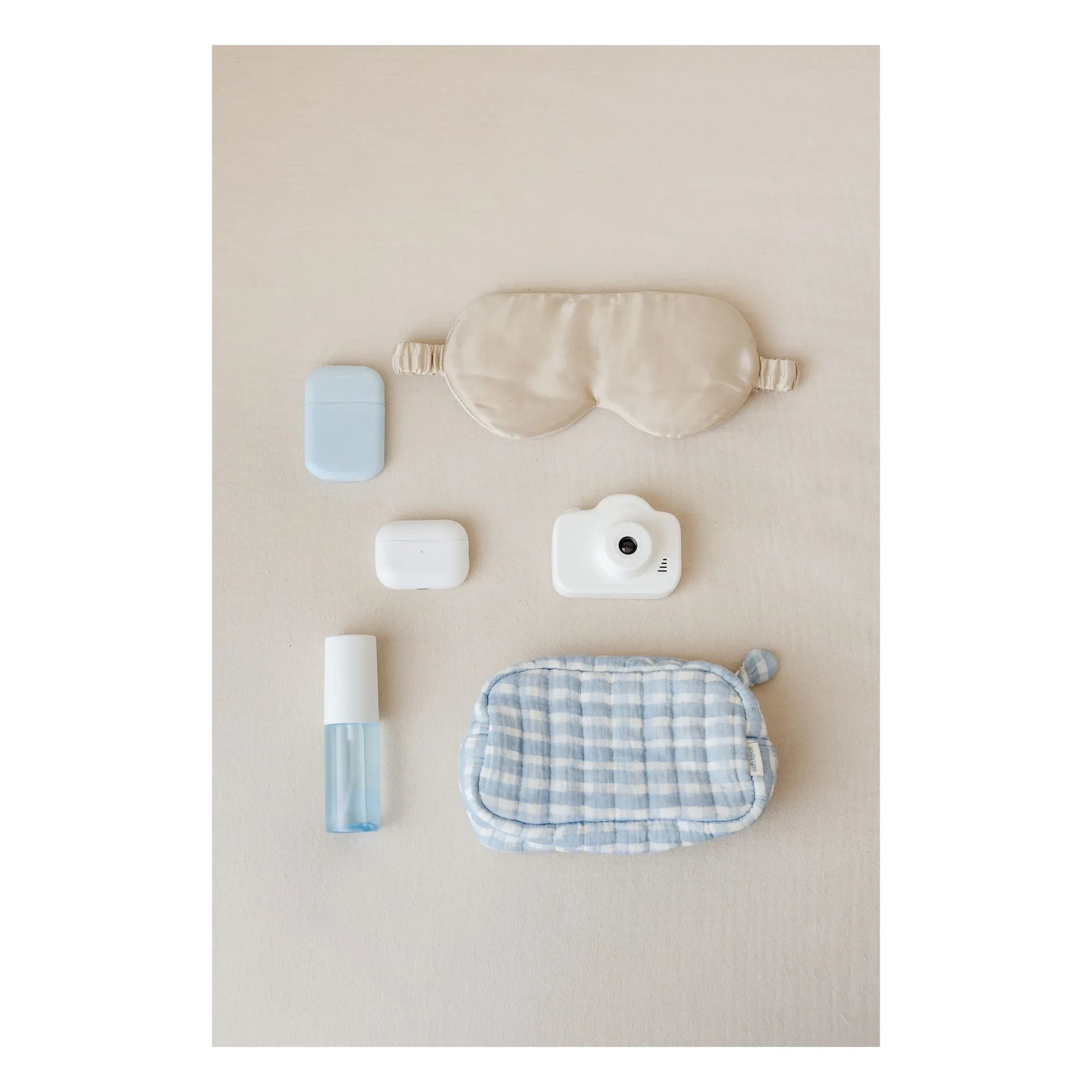 Soft Spot - Cottage make-up bag in organic cotton | Blue