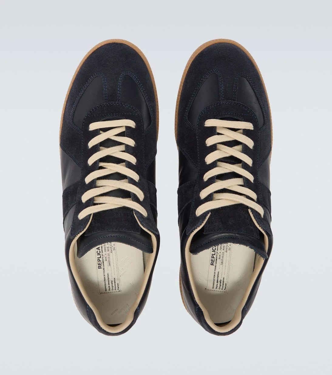 Maison Margiela - Replica suede and leather sneakers