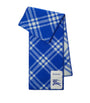 Blue Wool Check Scarf
