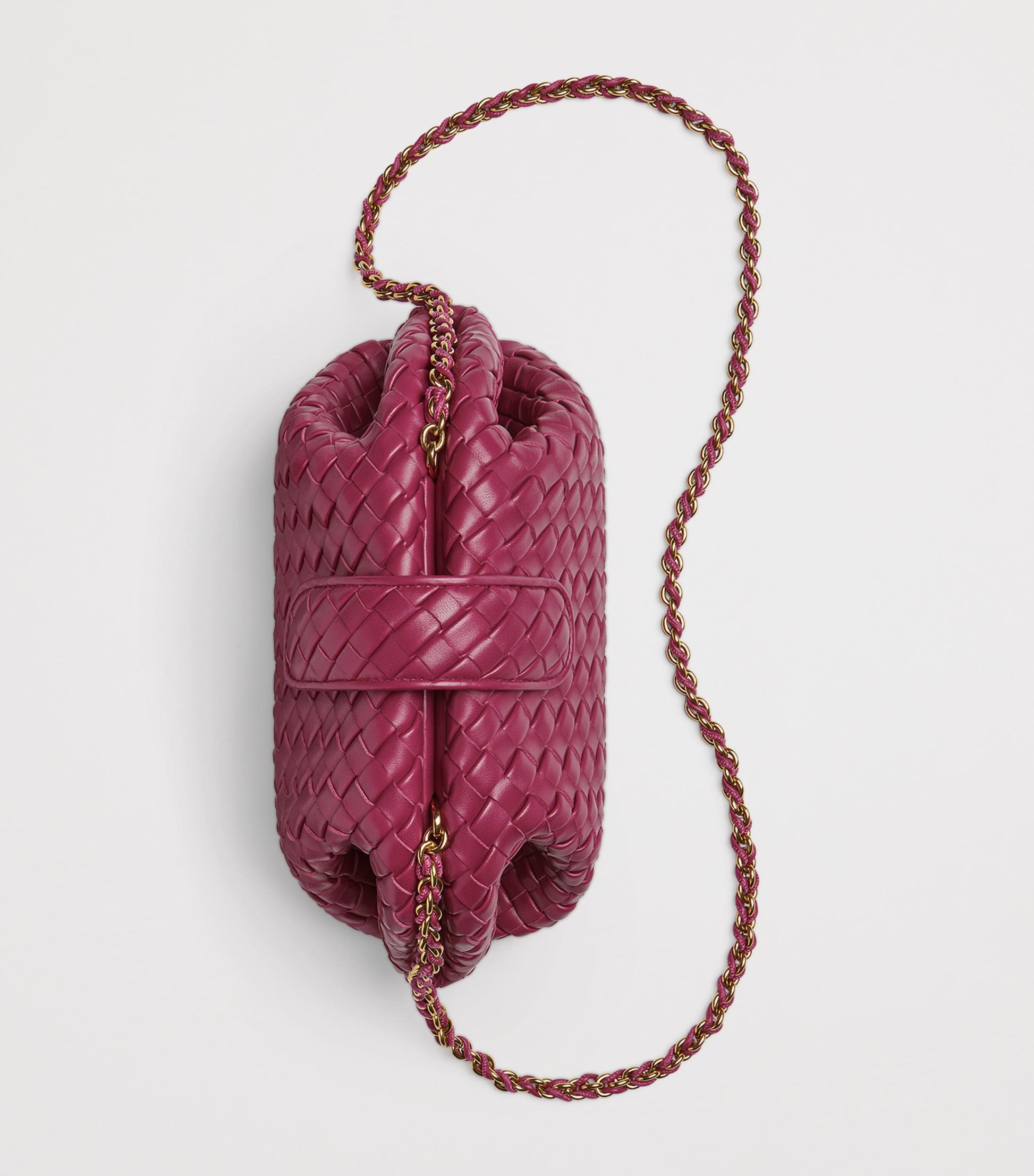 Bottega Veneta Pink Small Leather Lauren 1980 Clutch Bag