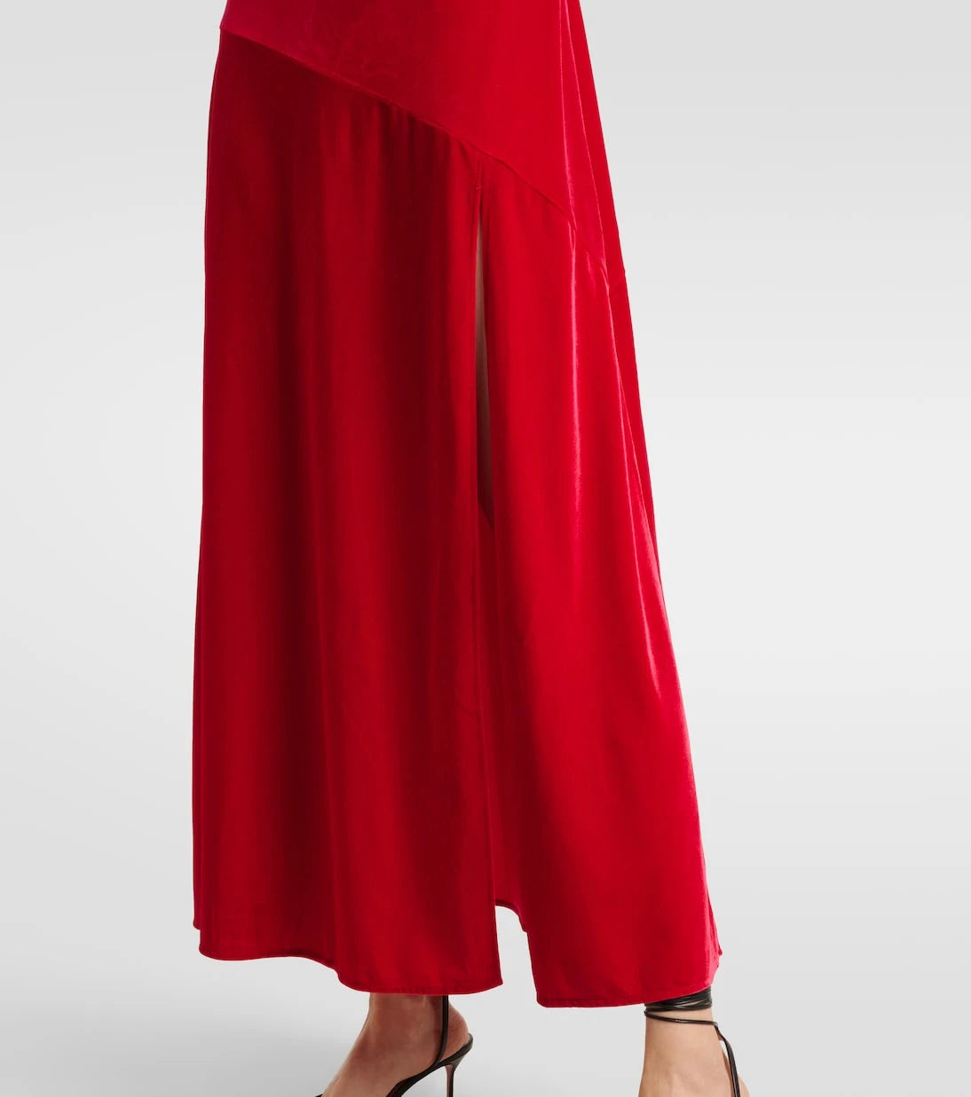 Ganni - Velvet jersey midi dress