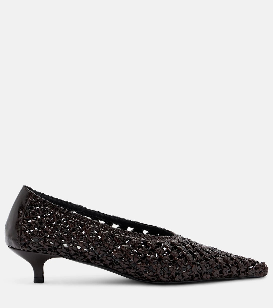 Toteme - Sharp woven leather pumps