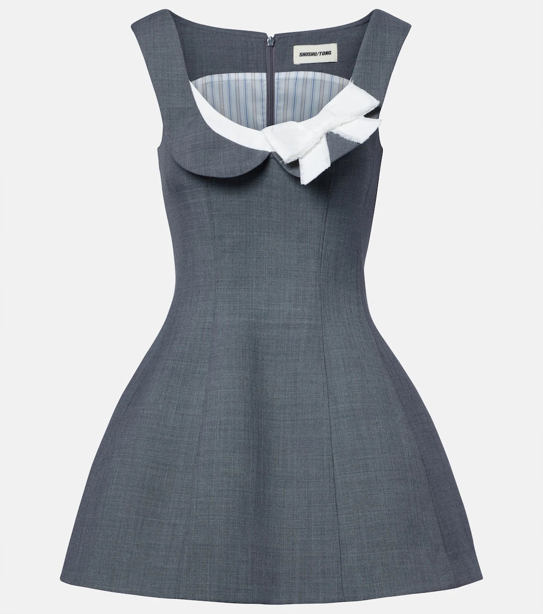 Shushu/Tong - Bow-detail twill minidress