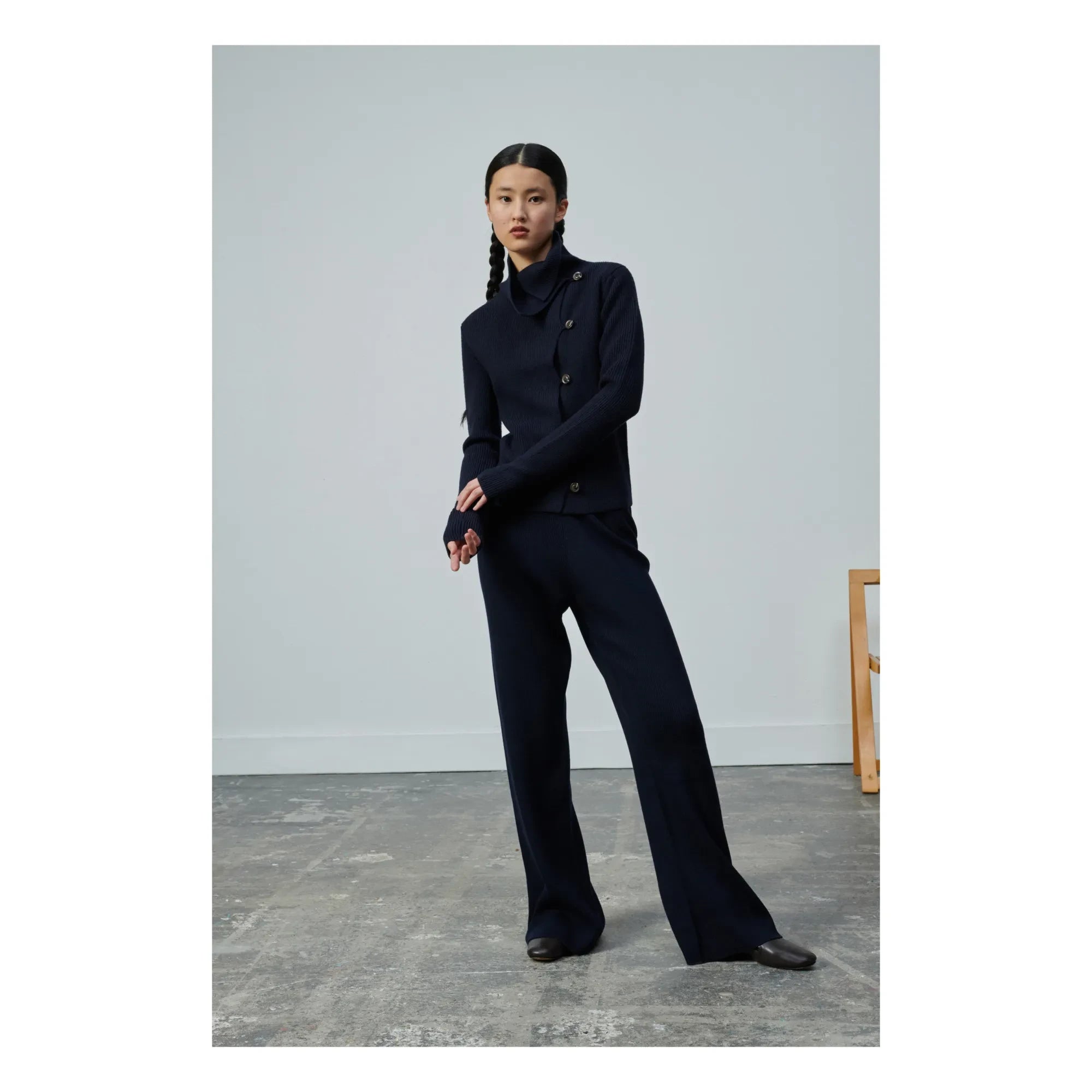 Soeur - Victoria Wool Trousers | Navy blue