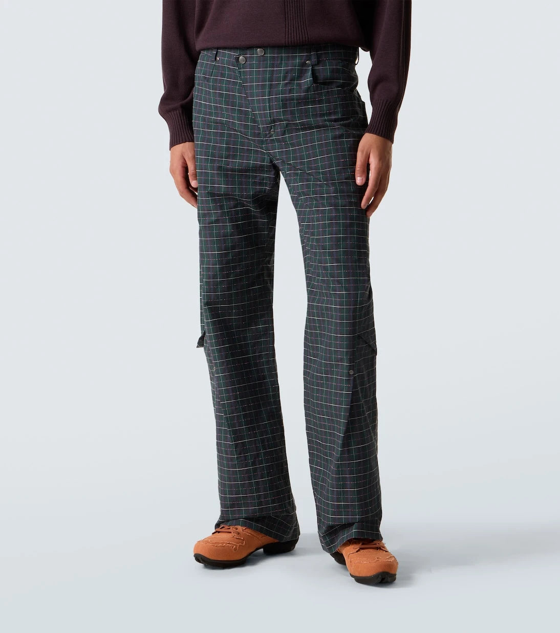Kiko Kostadinov - Kraner checked cotton-blend wide-leg pants