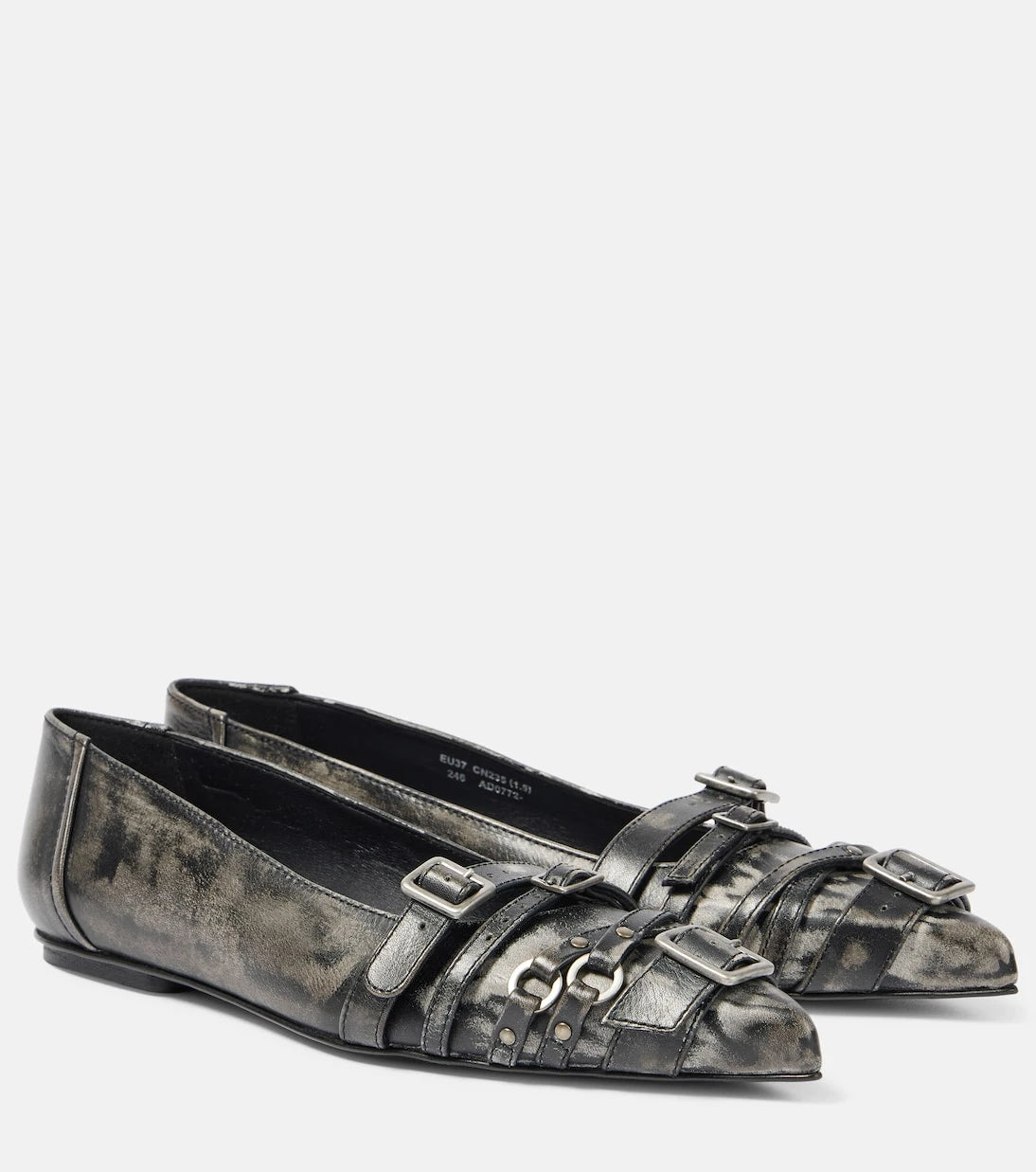 Acne Studios - Buckle-detail leather ballet flats