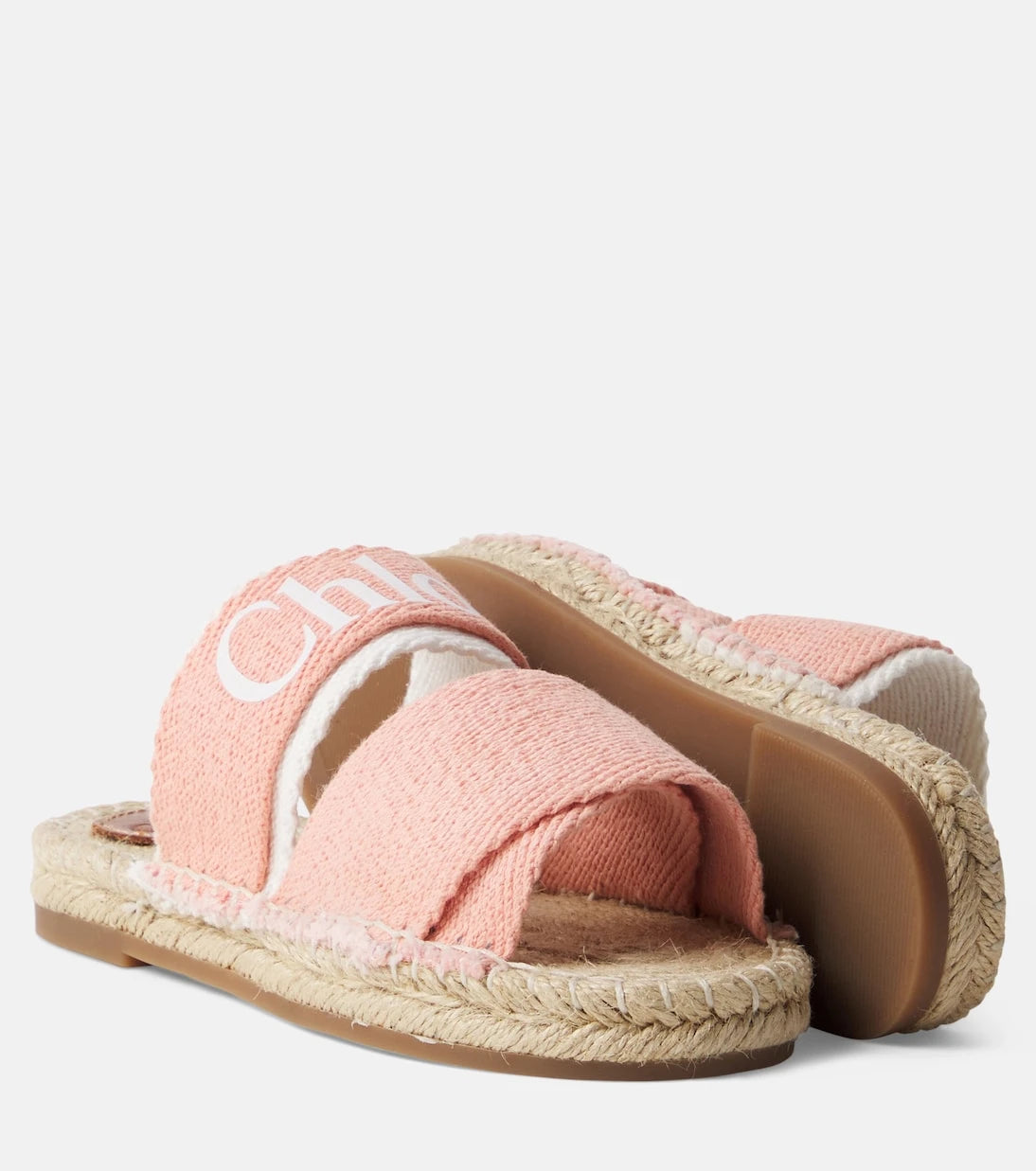 Chloé Kids - Logo espadrille sandals