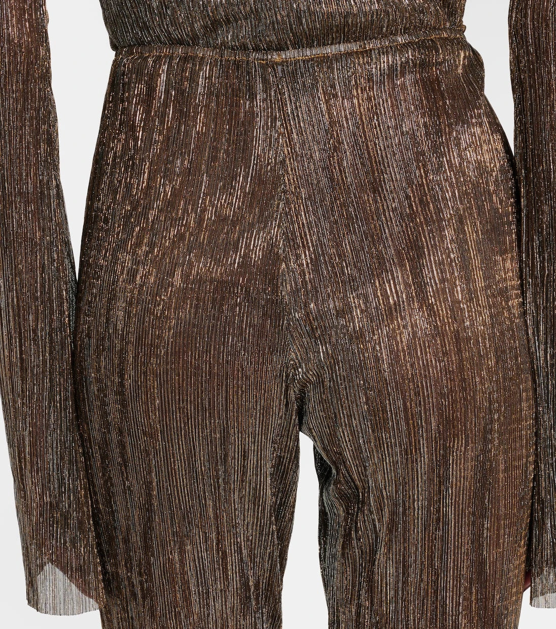 Cala de la Cruz - Dries lamé flared pants