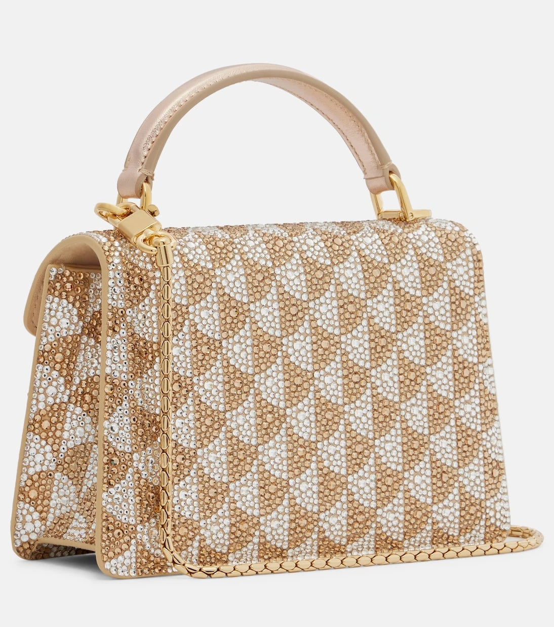 Bvlgari - Serpenti Forever Mini embellished suede top-handle bag