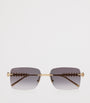 Cartier Gold Metal 06L001801 Rectangle Sunglasses