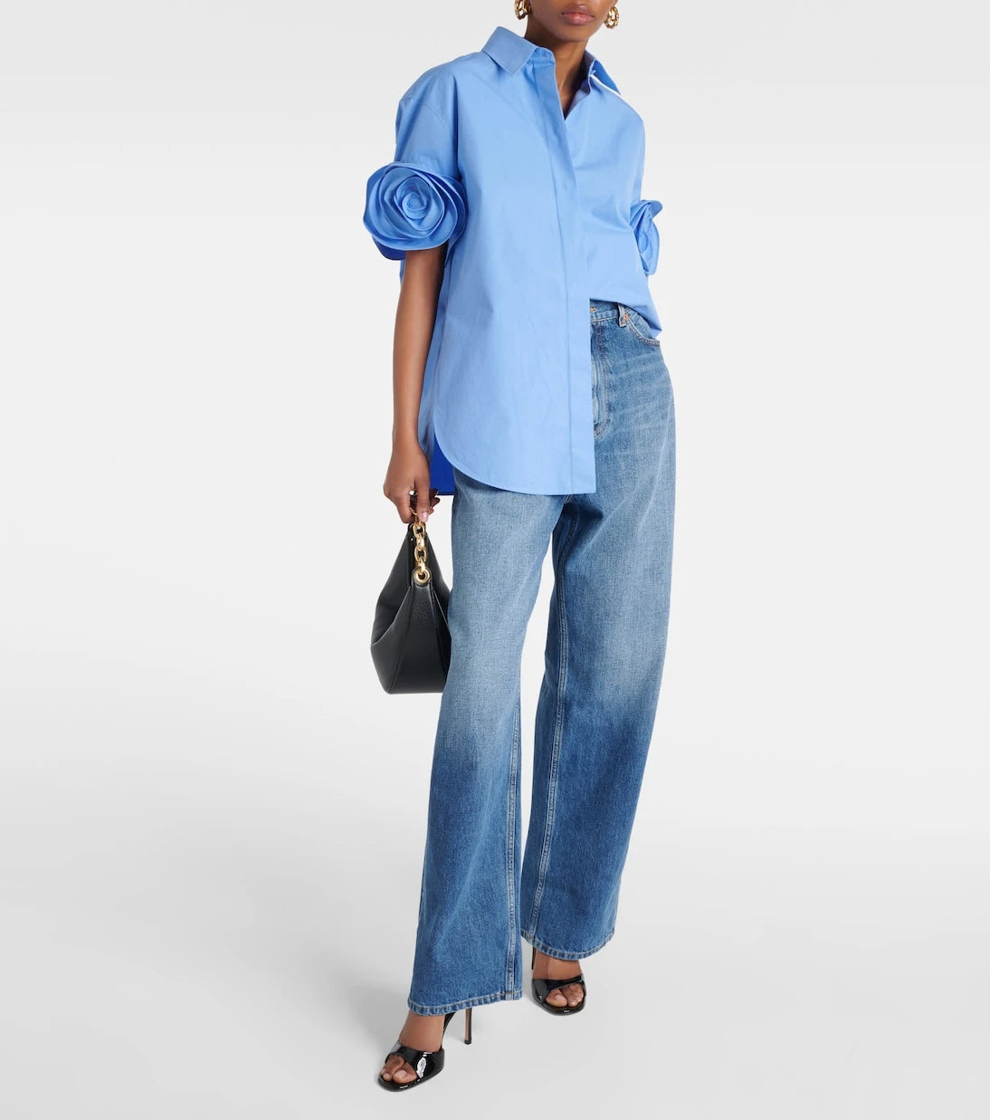 Valentino - High-rise straight jeans