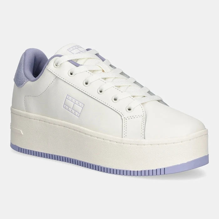 Кожени маратонки Tommy Jeans TJW FLATFORM ESS MU