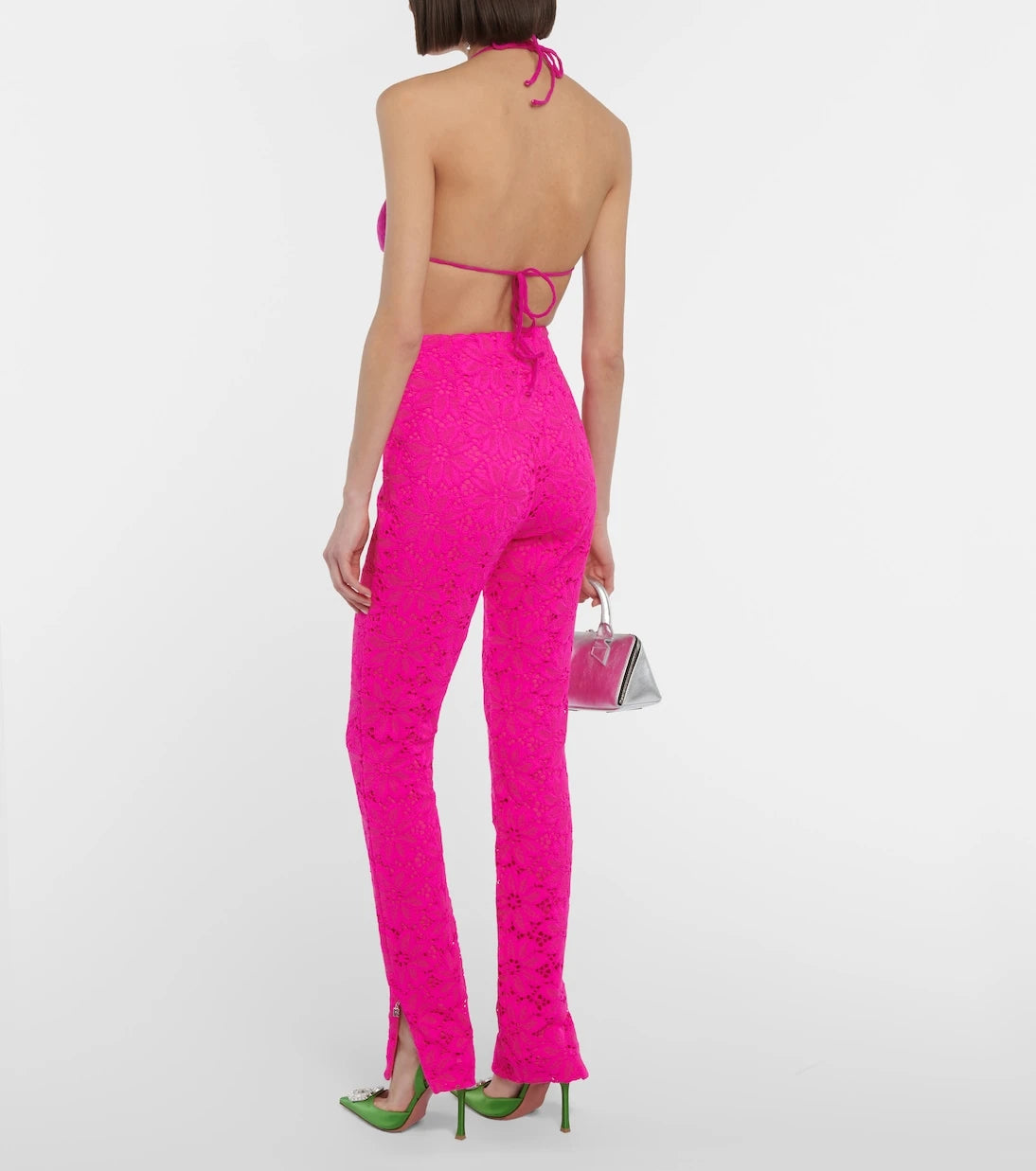 Rotate - High-rise lace pants
