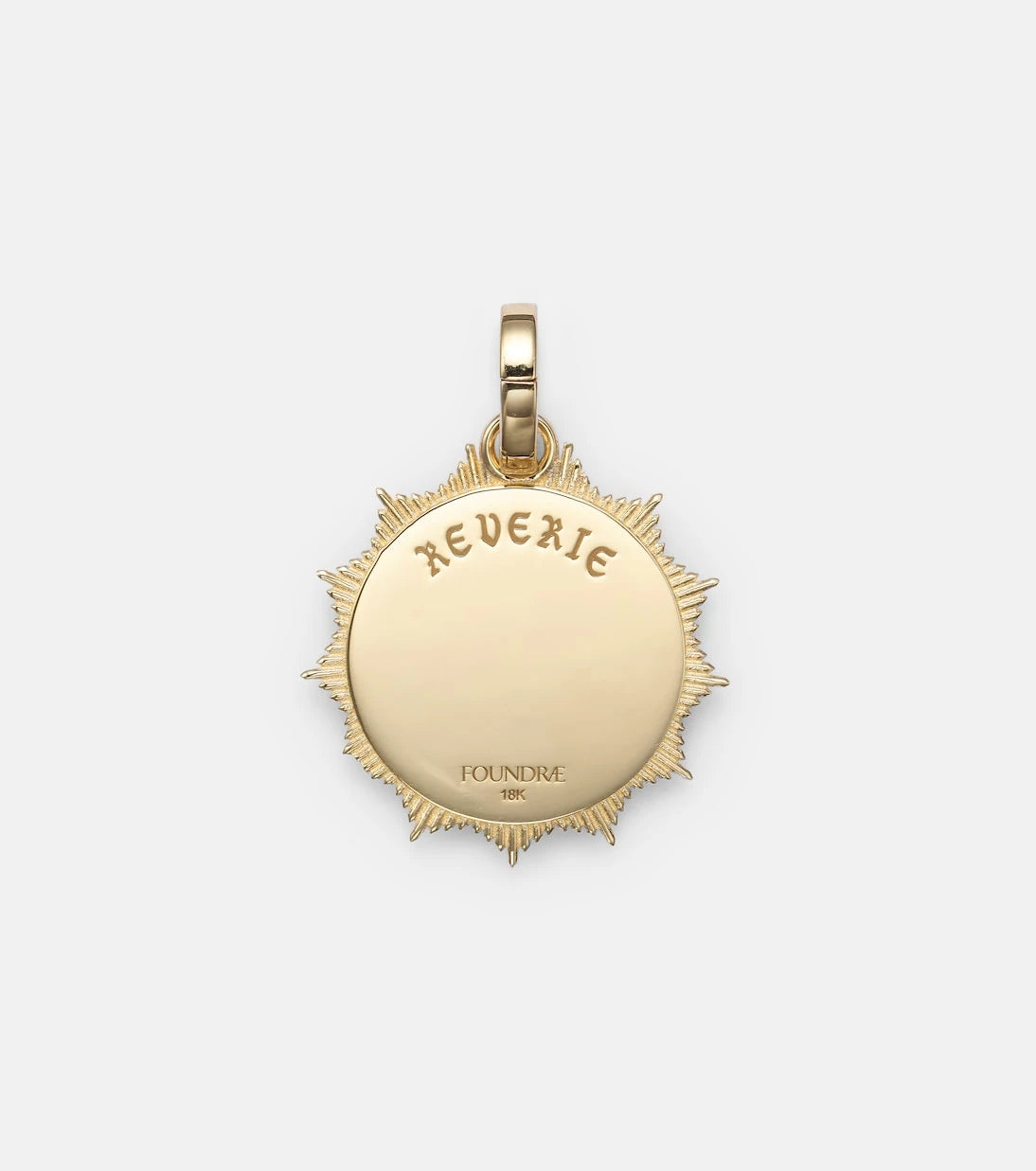 FoundRae - Reverie Medium 18kt gold pendant with diamonds
