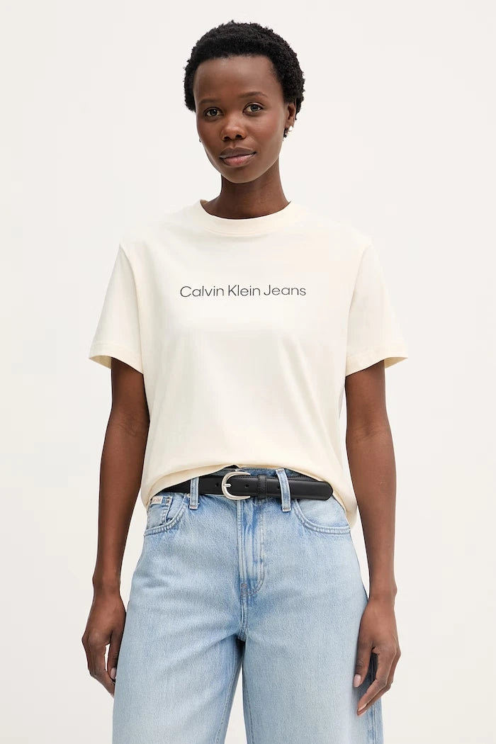 Calvin Klein Jeans kadın pamuklu tişört
