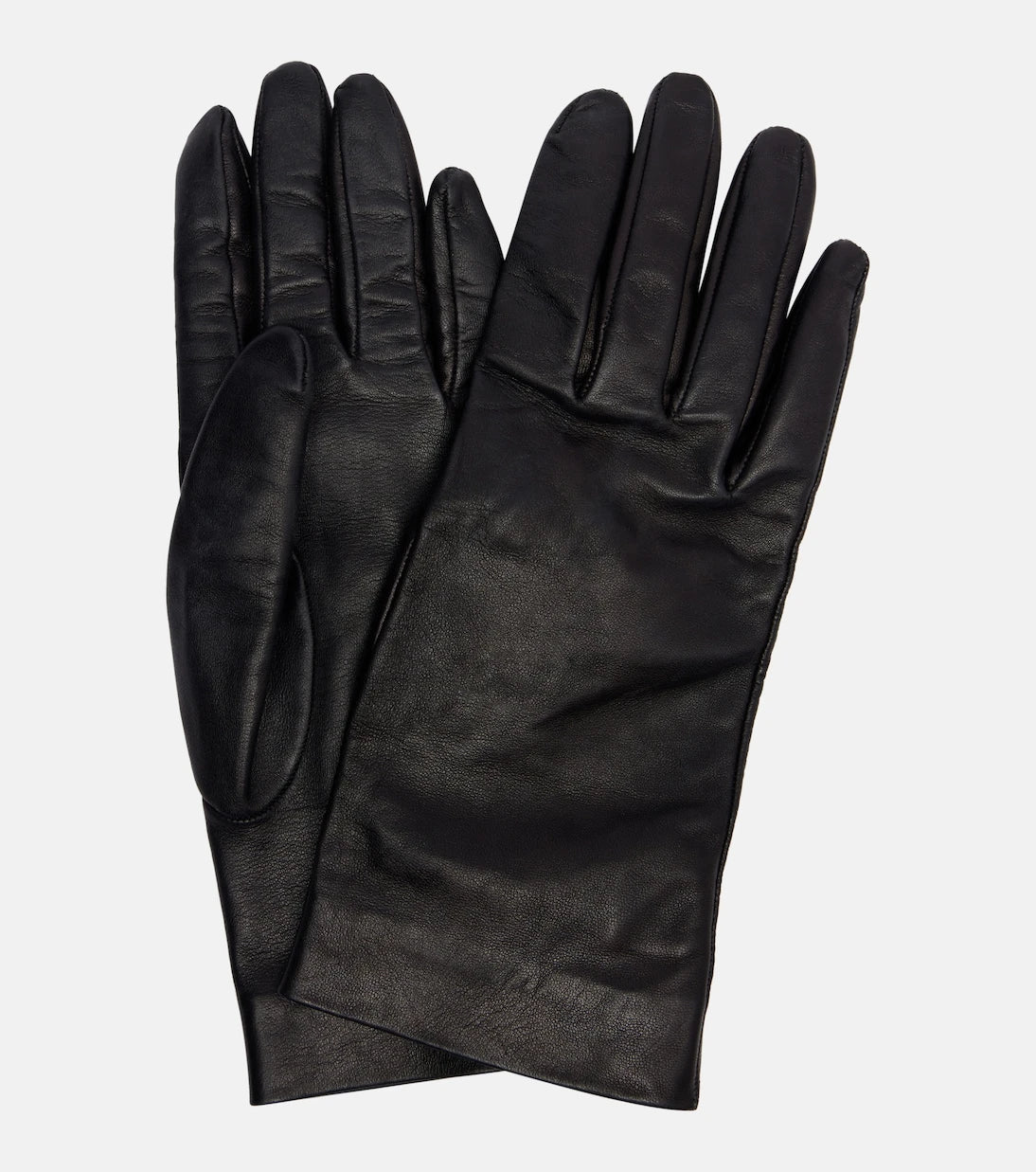 Saint Laurent - Cassandre leather gloves