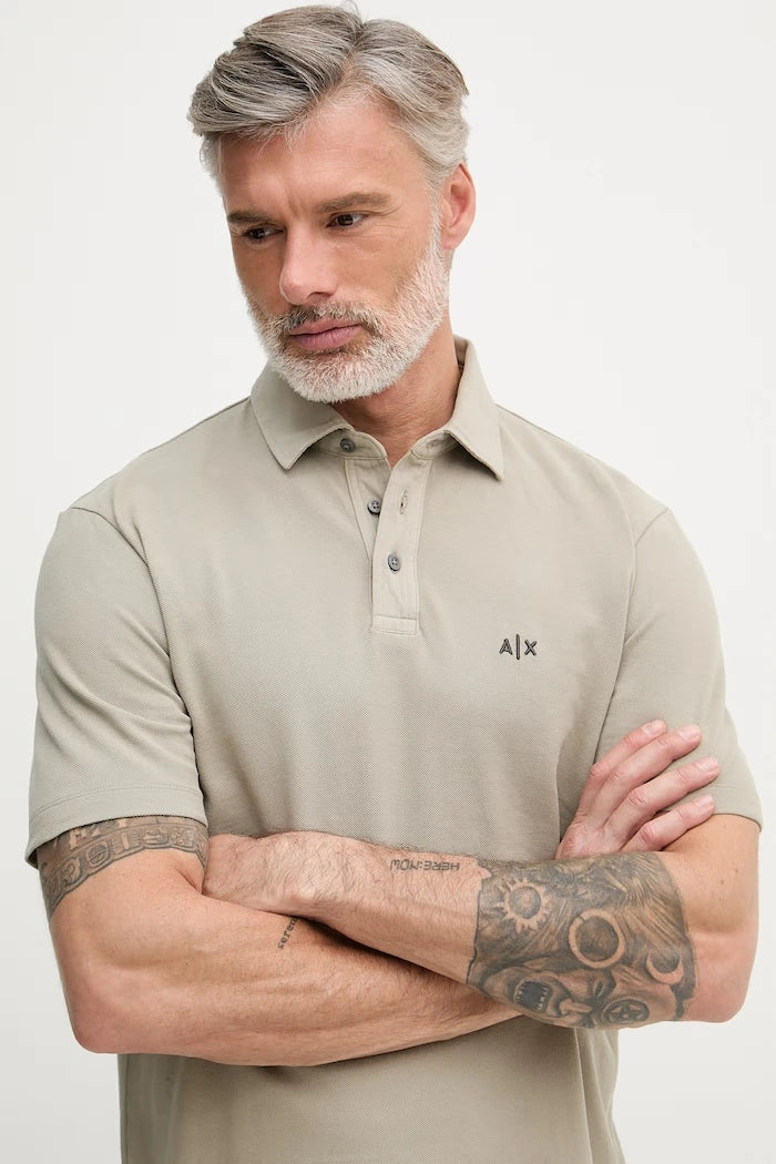 Armani Exchange тениска с яка мъжка памучна