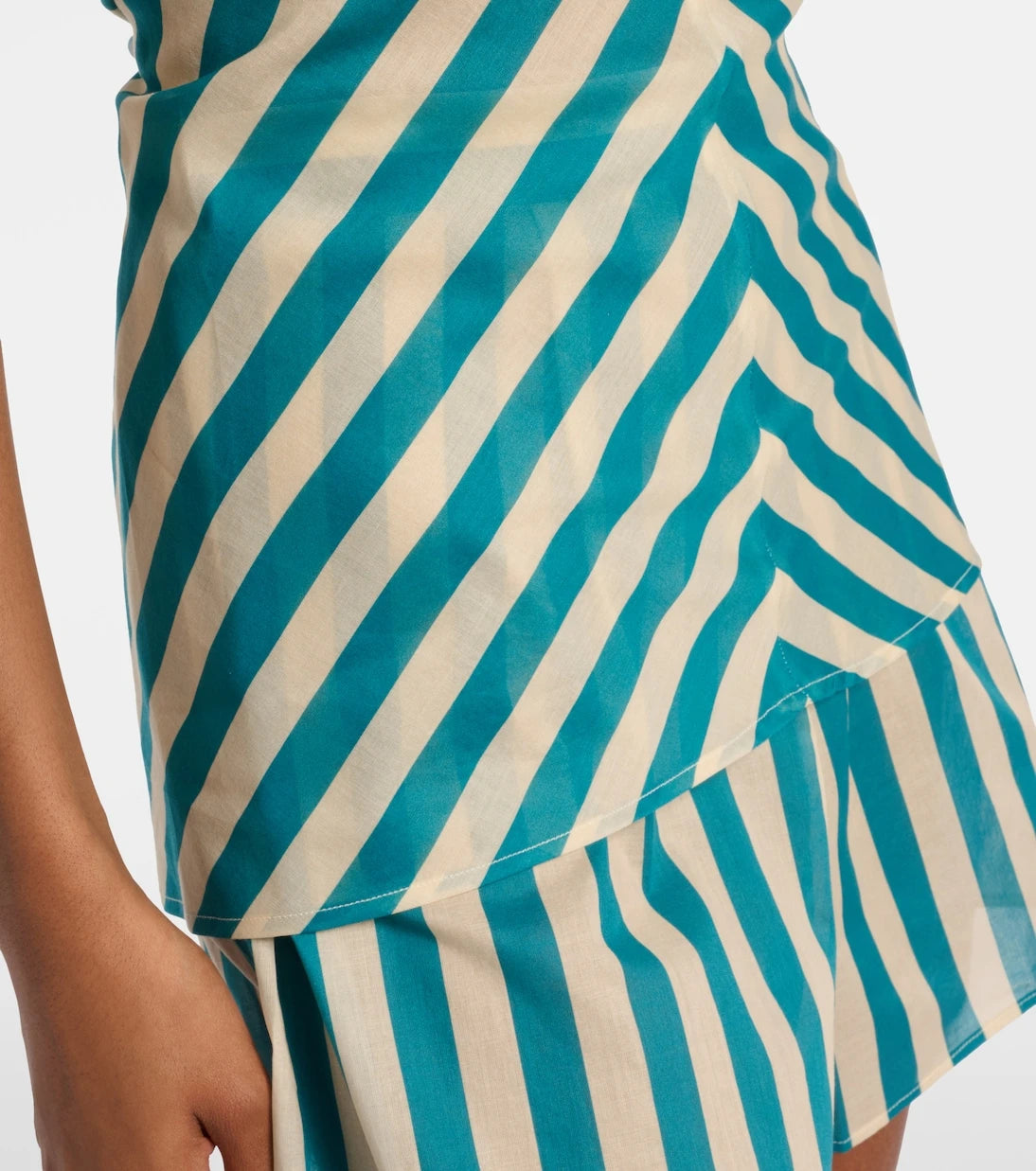 Eres - Alter Ego striped cotton voile top